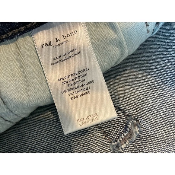 NEW Rag & Bone Fit 3 Athletic Jeans Men's 34x30 Medium Wash Denim Stretch Casual - Picture 5 of 8
